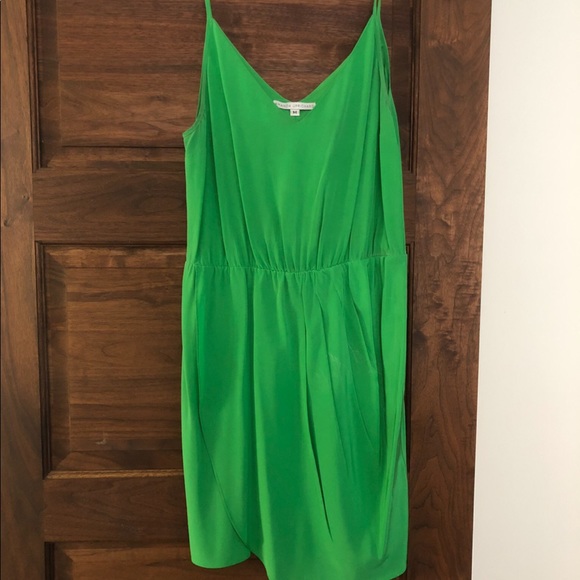 Amanda Uprichard Green Silk Mini Dress - Picture 2 of 4